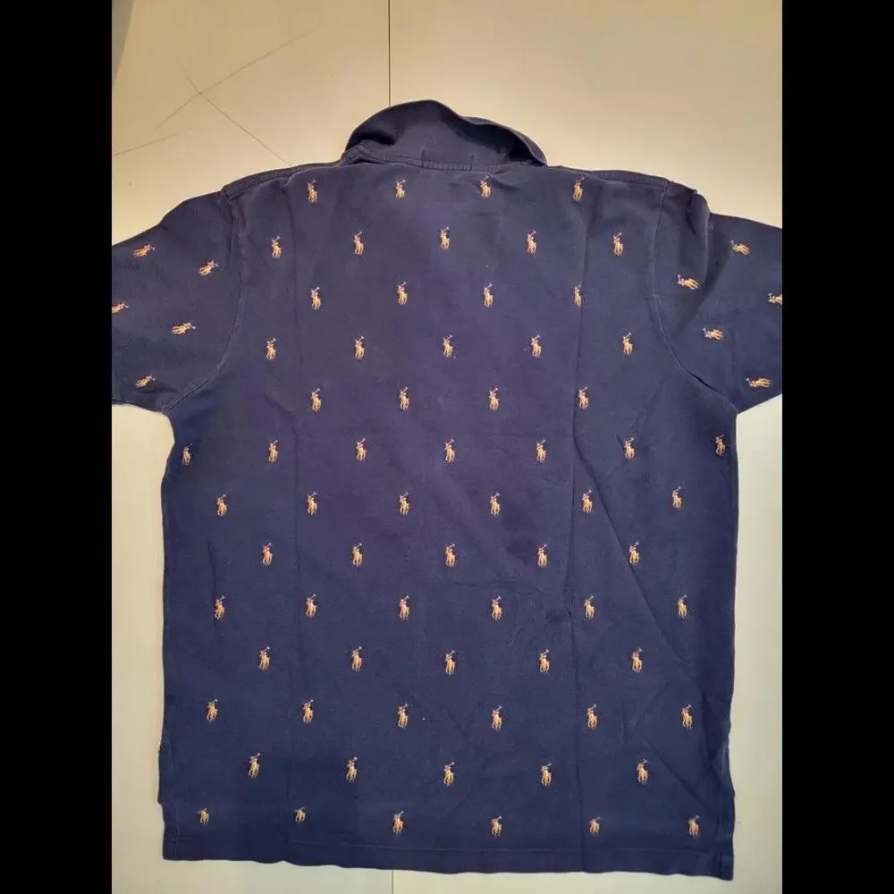 Vintage Polo Shirt XL Ralph Lauren Embroidered Ponies Pony
